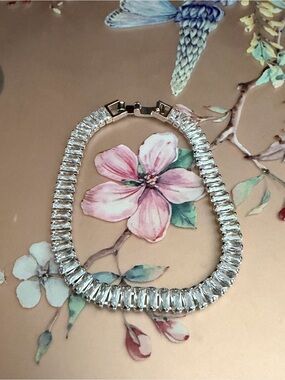 Sterling silver Crystal Baguette Tennis bracelet size 7.5